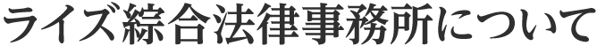 ライズ綜合法律事務所について